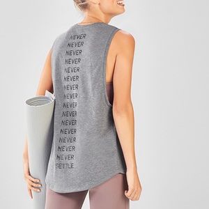 Fabletics Tops - BRAND NEW!! Never settle tank Fabletics Tops - BRAND NEW!! Never settle tank
